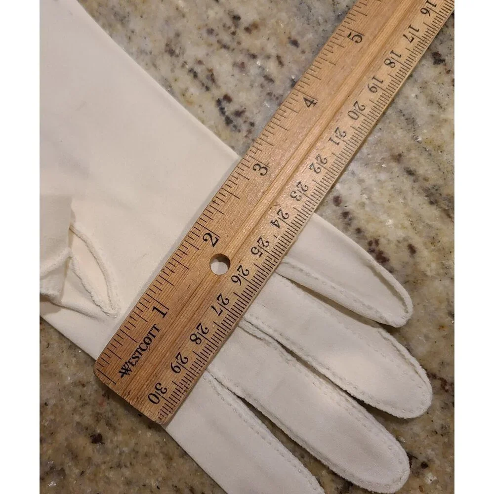 Vintage Womens Size S Beige Cotton Formal 7.5